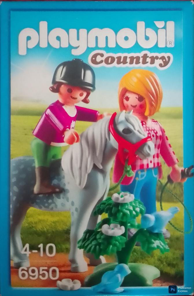 Country Ponyrijden Met Mama 6950, Kinderen en Baby's, Speelgoed | Playmobil, Ophalen of Verzenden, Gebruikt, Complete set