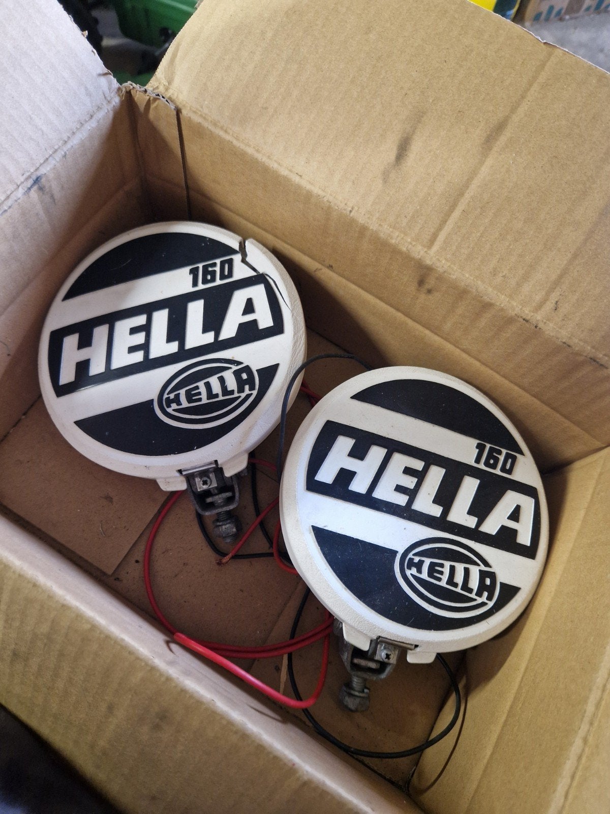 Hella 160 Verstralers - Geel Glas, Ophalen of Verzenden, Gebruikt