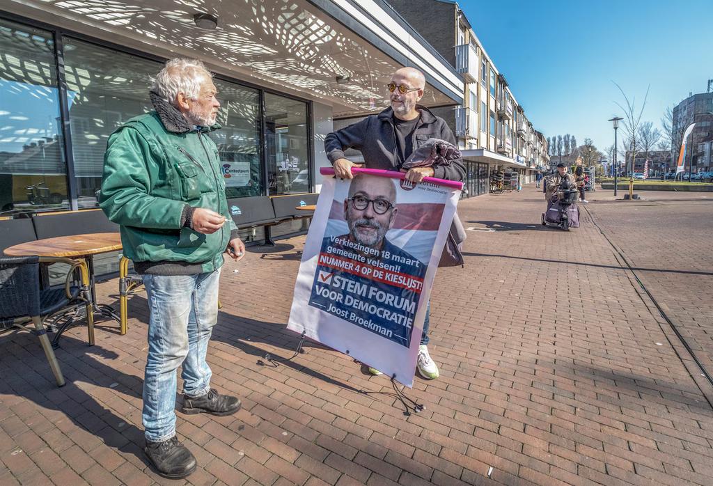 Unieke verkiezingsposter Gemeente Velsen 2026 - 8 zetels, Ophalen of Verzenden, Gebruikt, Overige typen
