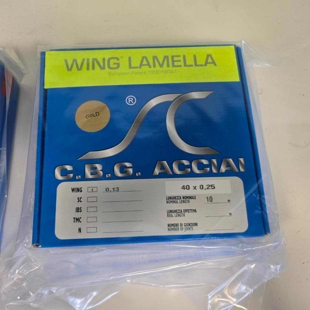 Wing Lamelle Gold 0,13 40x0,25 ``NIeuw ``, Ophalen, Nieuw
