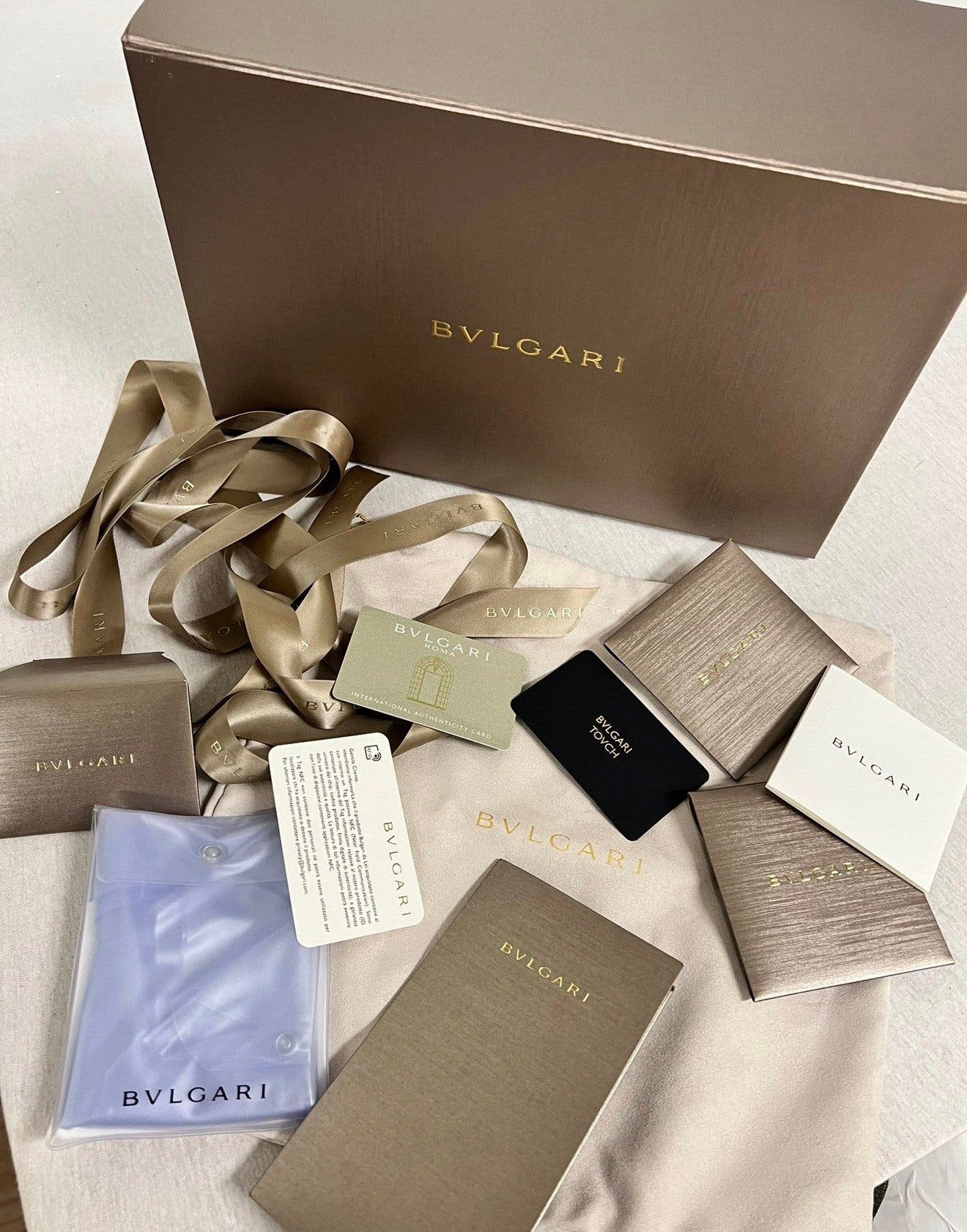 Bvlgari Serpenti jewels doos + certificaat + bon Tas box, P, P, P, Ophalen of Verzenden