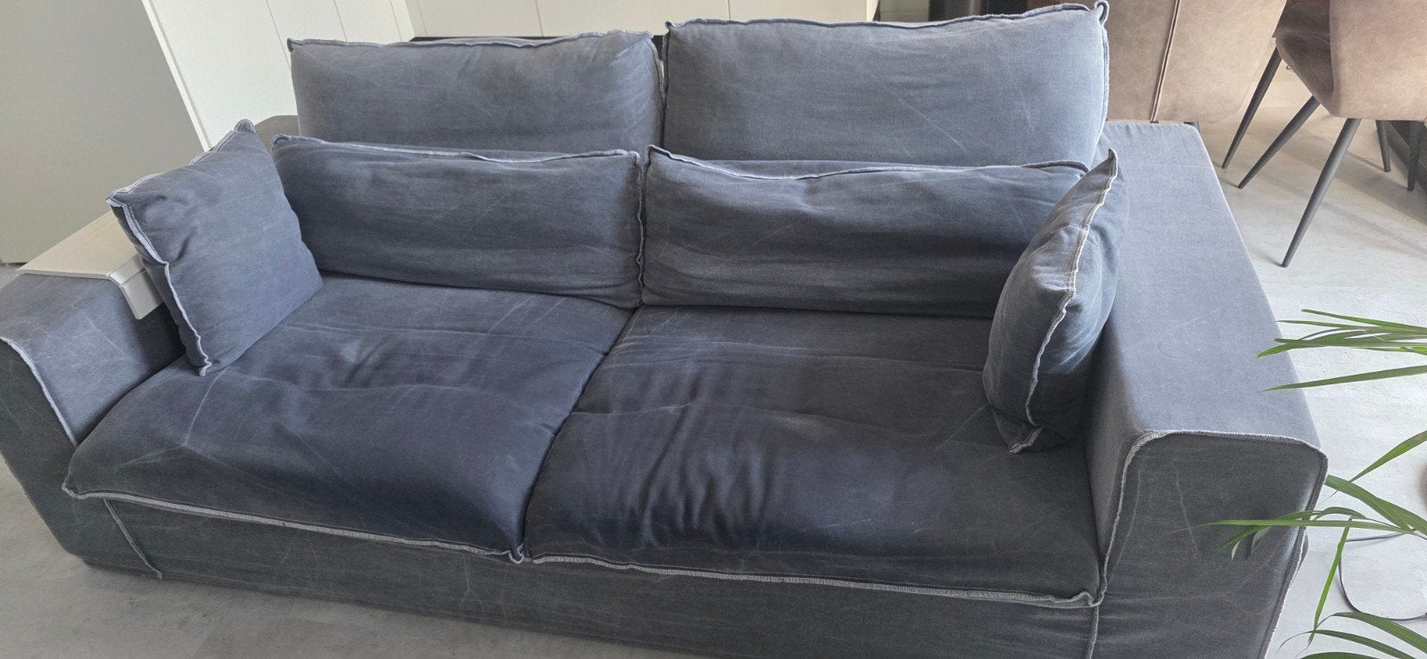 Bank gratis af te halen, Huis en Inrichting, Banken | Bankstellen, Gebruikt, 100 tot 125 cm, Driepersoons, Ophalen of Verzenden