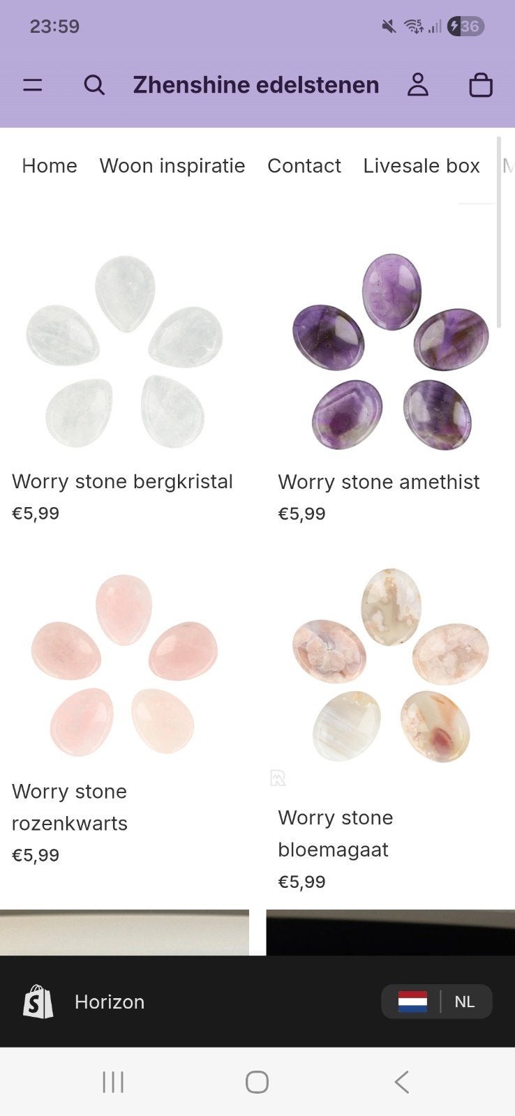 ruime keuze trommelstenen/worry stones