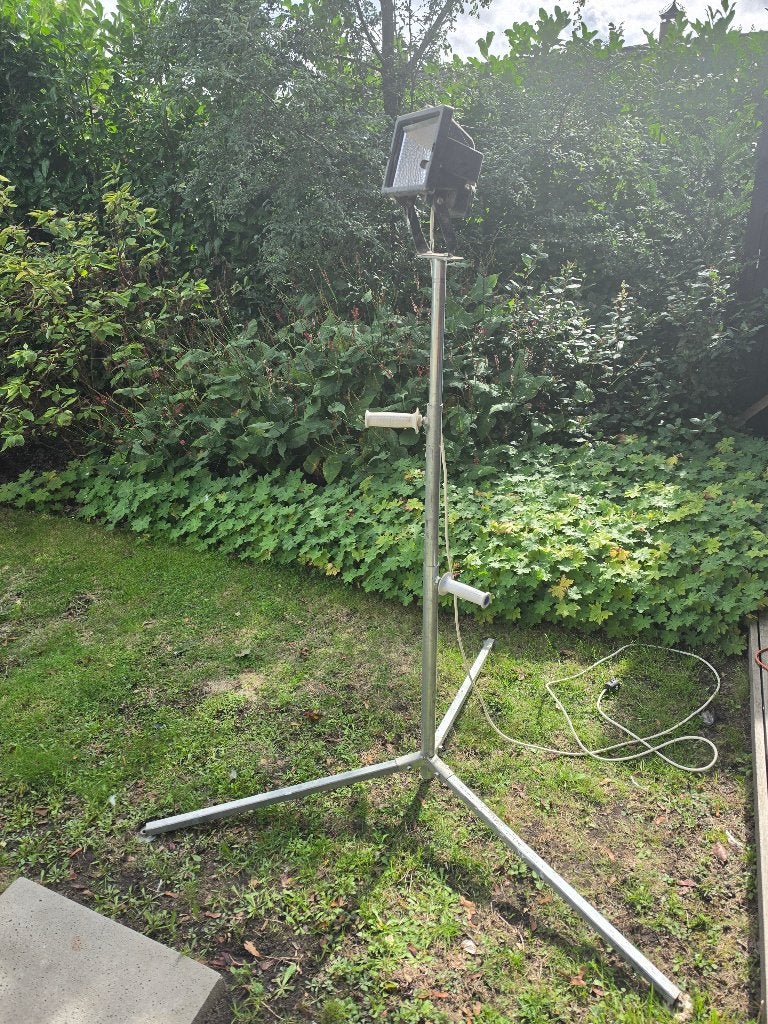 Bouwlamp op standaard, Ophalen, Gebruikt, Met statief, Lamp