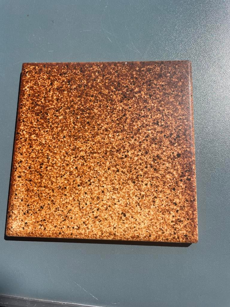 Mosa Holland Keramische Tegel - Bruin Gespikkeld, Verzenden, Nieuw, Minder dan 20 cm, Minder dan 20 cm