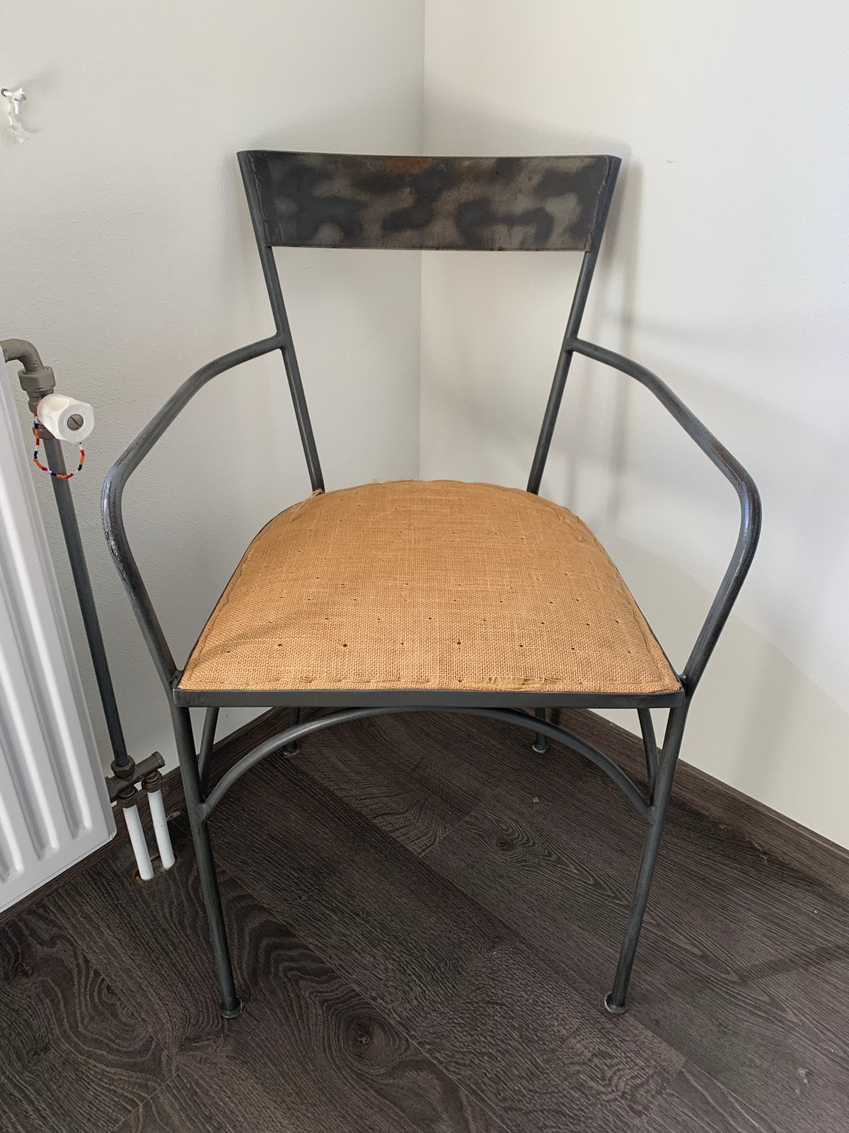 4 metalen eetkamerstoelen, gratis, zie omschrijving, Ophalen, Gebruikt, Vier, Metaal