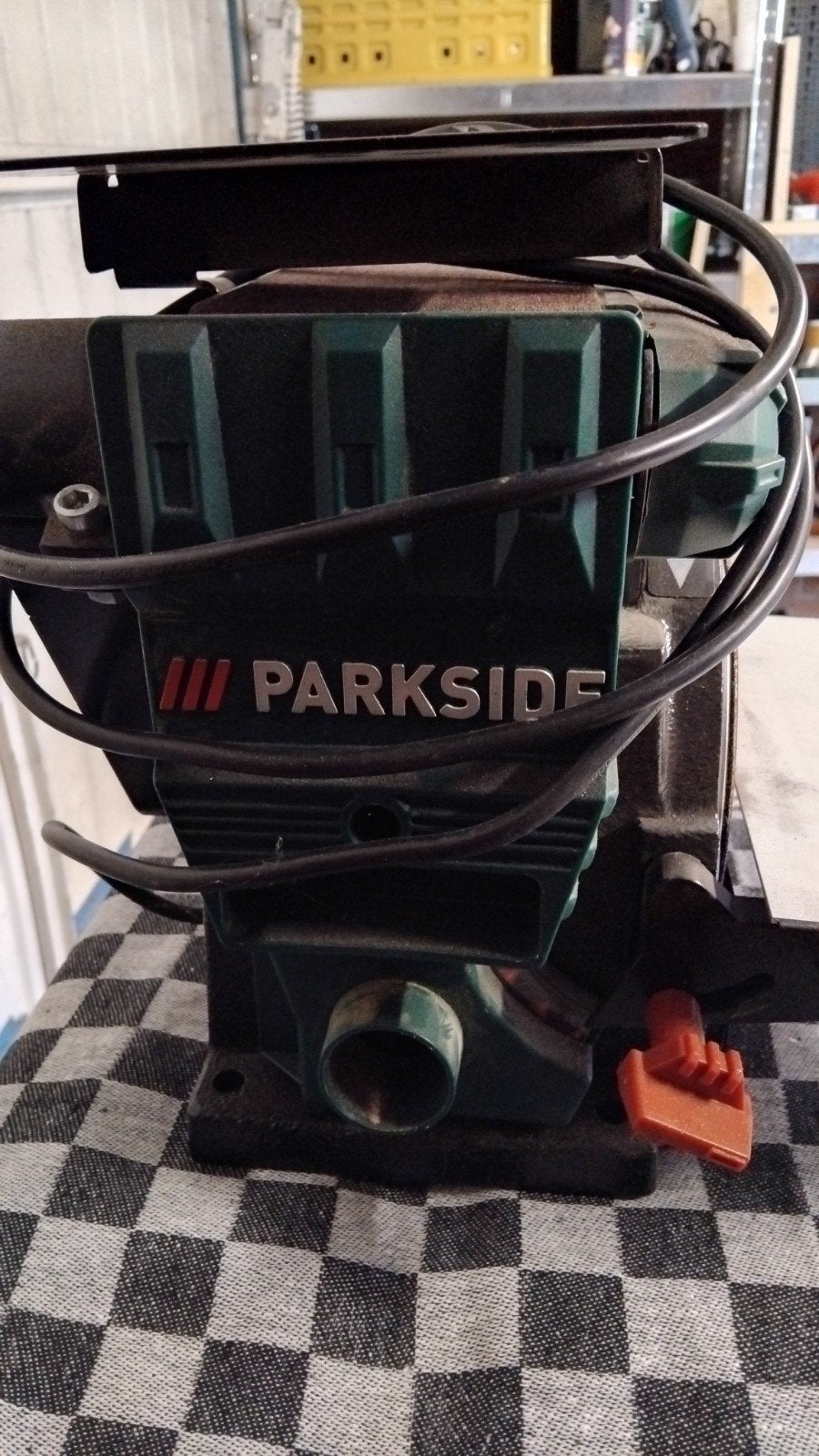 Parkside PBTS 370 A1 Band- en Schijfschuurmachine, Doe-het-zelf en Verbouw, Ophalen of Verzenden, Gebruikt, Minder dan 600 watt