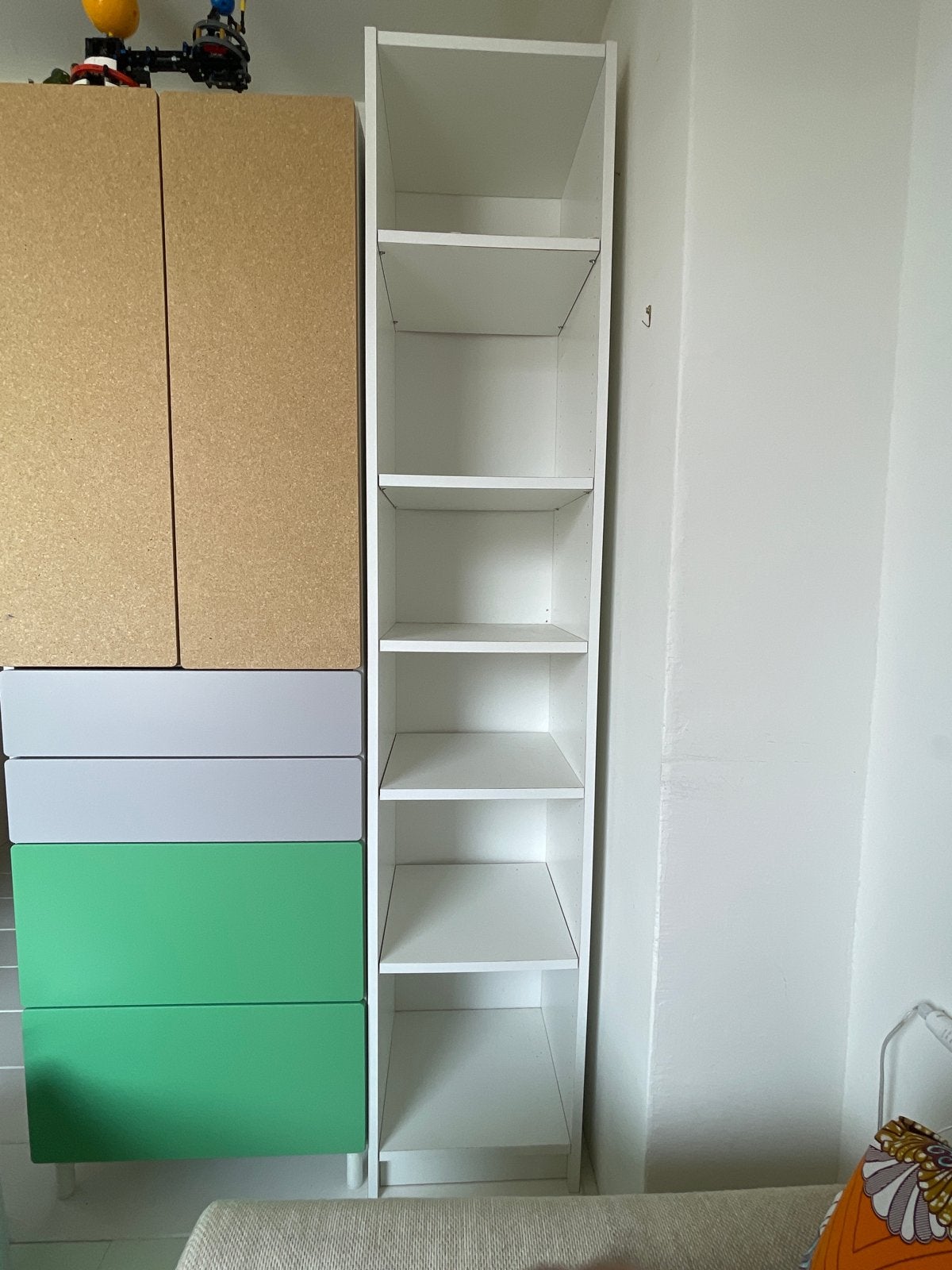 Witte Billy boekenkast met 6 vakken, Ophalen, Minder dan 50 cm, Gebruikt, 200 cm of meer