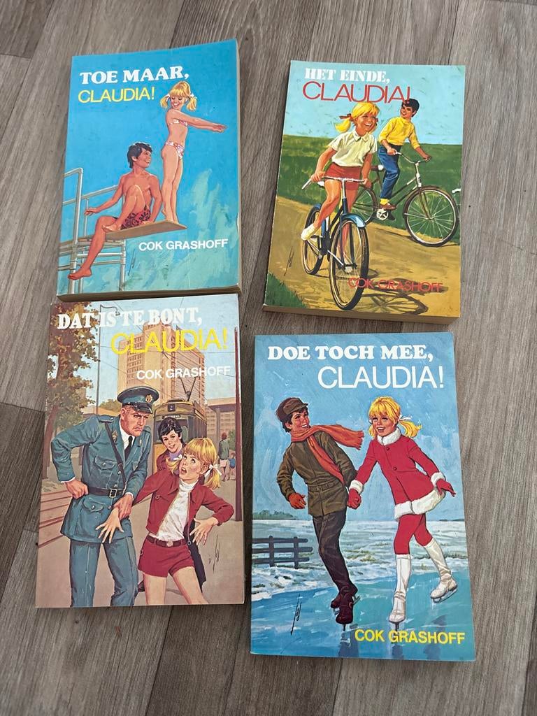 Claudia boeken van Cok Grashoff - 4 stuks, Ophalen of Verzenden, Gelezen, Fictie algemeen