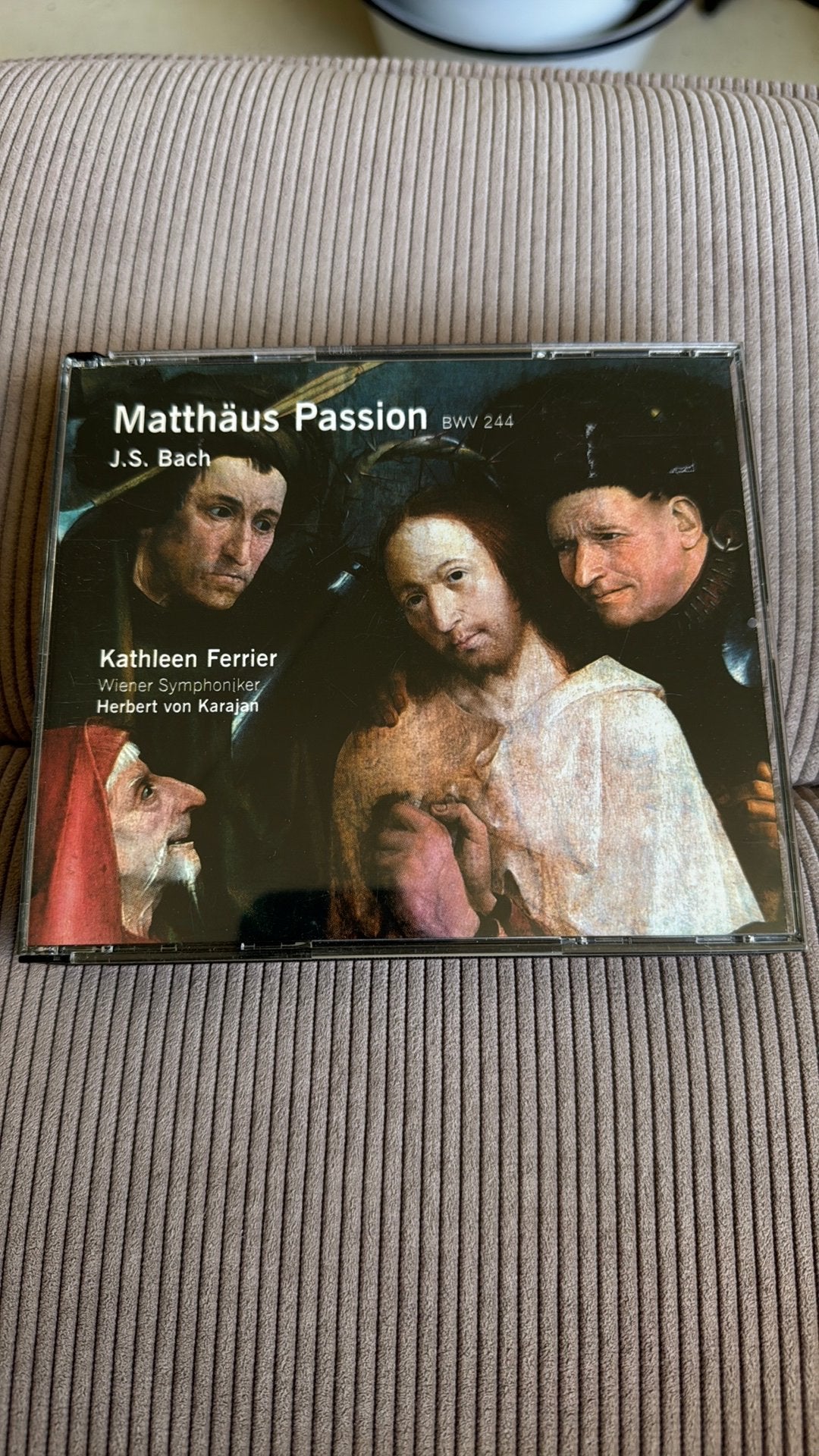 Bach Mattheus passion bwv 244 Karajan Ferrier, Ophalen of Verzenden, Barok, Zo goed als nieuw, Vocaal