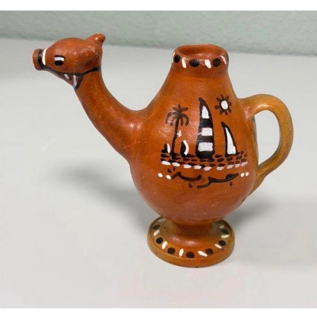 vintage magische kameel uit Djerba Tunesië keramiek theekan, Ophalen of Verzenden