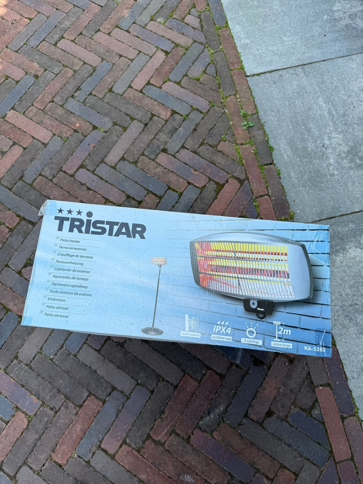 Tristar Terrasverwarmer KA-5283 - 1x gebruikt, Vloer, Zo goed als nieuw, Waterbestendig, Ophalen