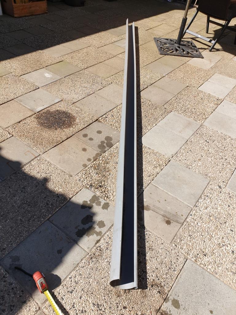  S-Lon PVC mastgoot, breedte 125 mm, lengte 4mtr, Ophalen, Kunststof, Zwart, Nieuw