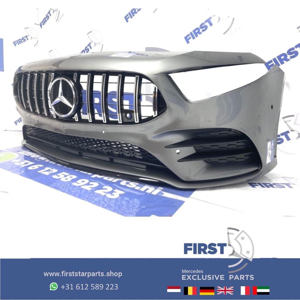 W177 Mercedes A Klasse 2020 AMG VOORBUMPER + GT GRIL COMPLEE, Gebruikt, -, Voor, Ophalen of Verzenden
