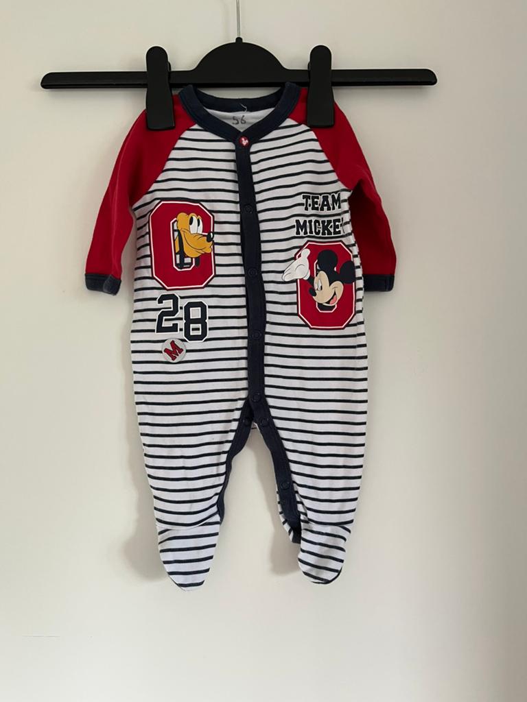 Vintage meerkleurig boxpakje Disney / Mickey Mouse maat 56, Kinderen en Baby's, Babykleding | Maat 56, Gebruikt, Jongetje of Meisje