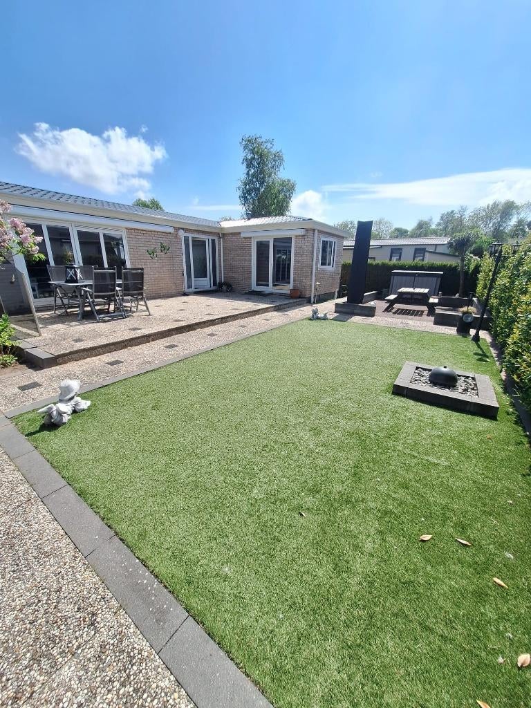 Chalet 60 m2  Eigen grond 286 m2. Vraagprijs 125.000,00 K.K., 2 slaapkamers, Wasmachine, Recreatiepark, Gelderland en Veluwe