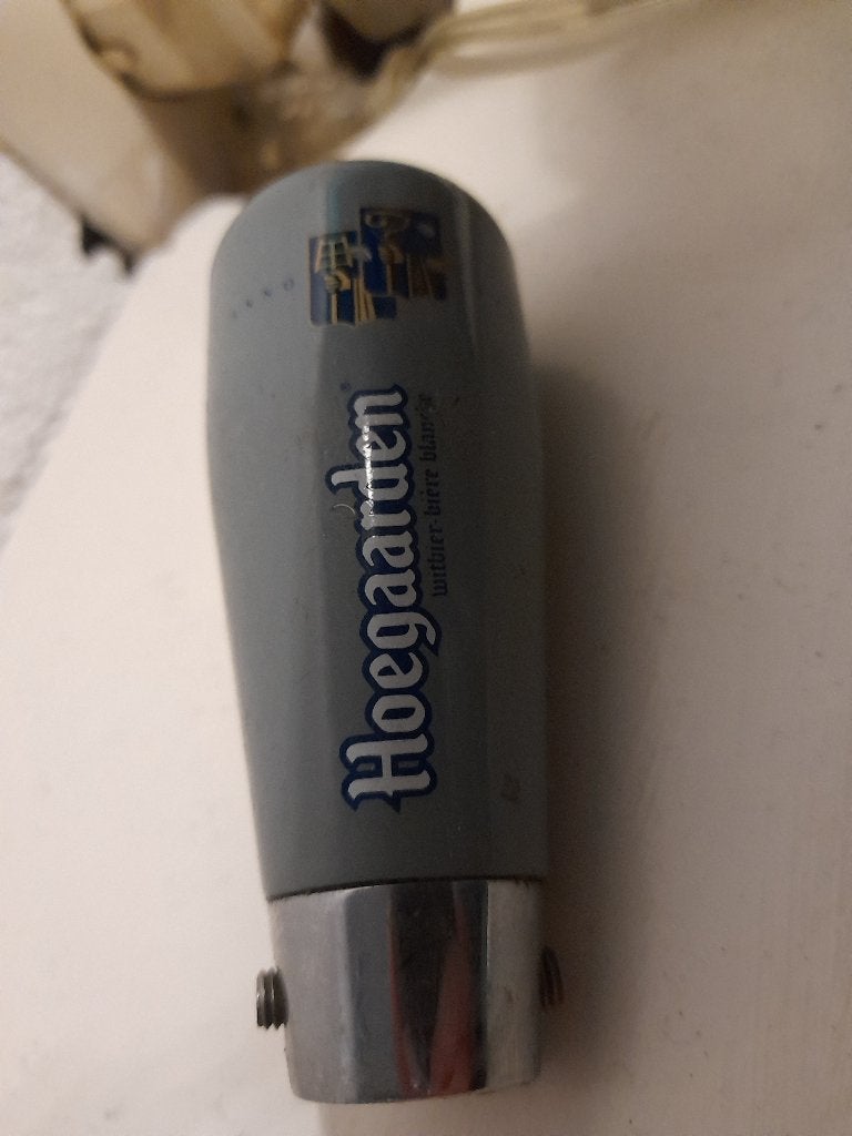 nieuwstaat 2x porselein hoegaarden biertap knop *, Ophalen of Verzenden, Zo goed als nieuw, Overige merken