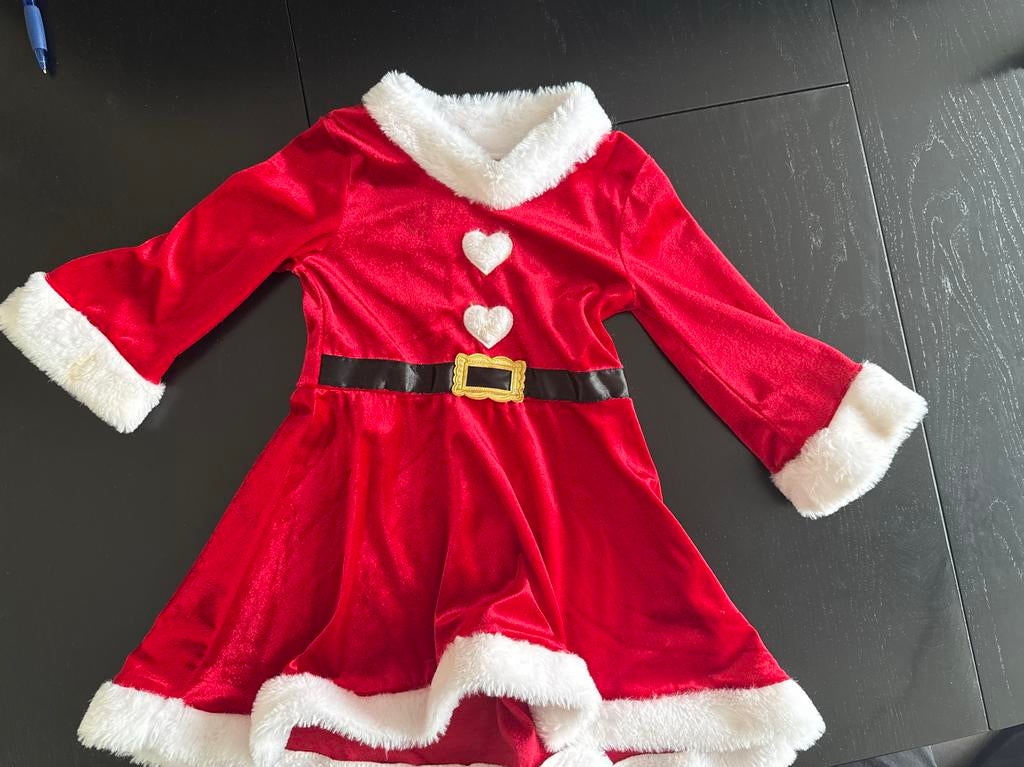 H&M Kerstjurkje Rood - Maat 98/104, Ophalen of Verzenden, Zo goed als nieuw, Meisje