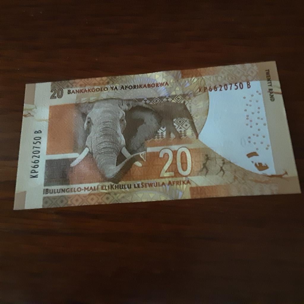 20 Rand Zuid-Afrika Uncirculated nooit gebruikt, Ophalen of Verzenden, Zuid-Afrika