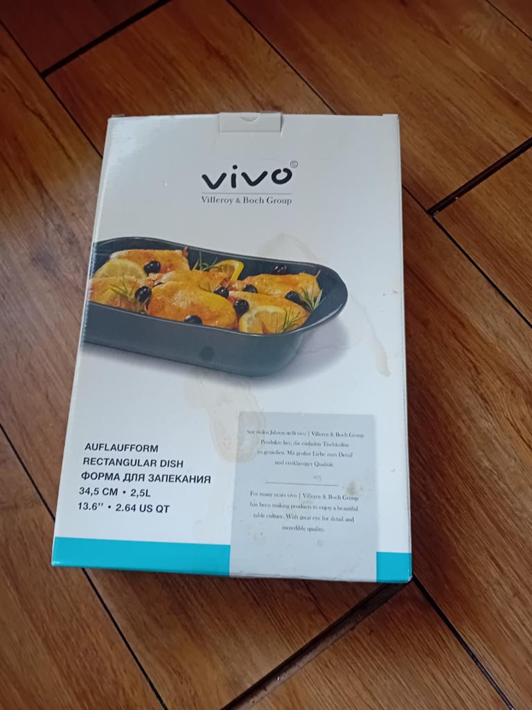 Vivo Villeroy & Boch Ovenschaal Rechthoekig 34,5 cm, Overige typen, Nieuw, Ophalen of Verzenden, Steen/keramiek