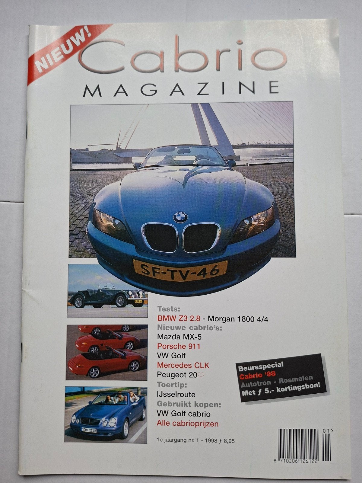 Cabrio Magazine - 1e jaargang nr. 1 (1998), Ophalen of Verzenden, Gelezen, Algemeen, Onbekend