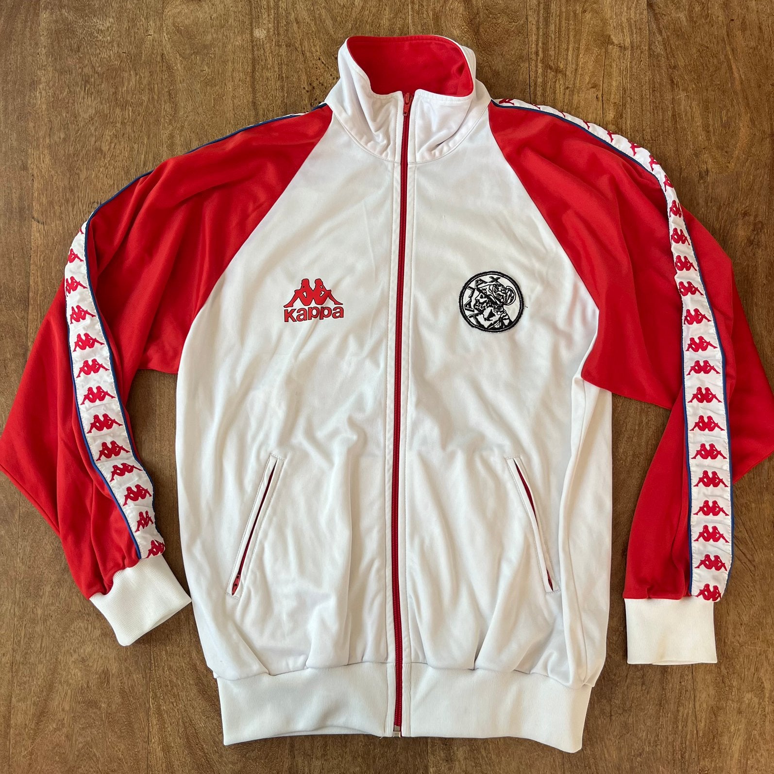 Vintage AJAX TDK Kappa jasje tracktop 80s (M), Ophalen of Verzenden, Gebruikt, Ajax, Shirt