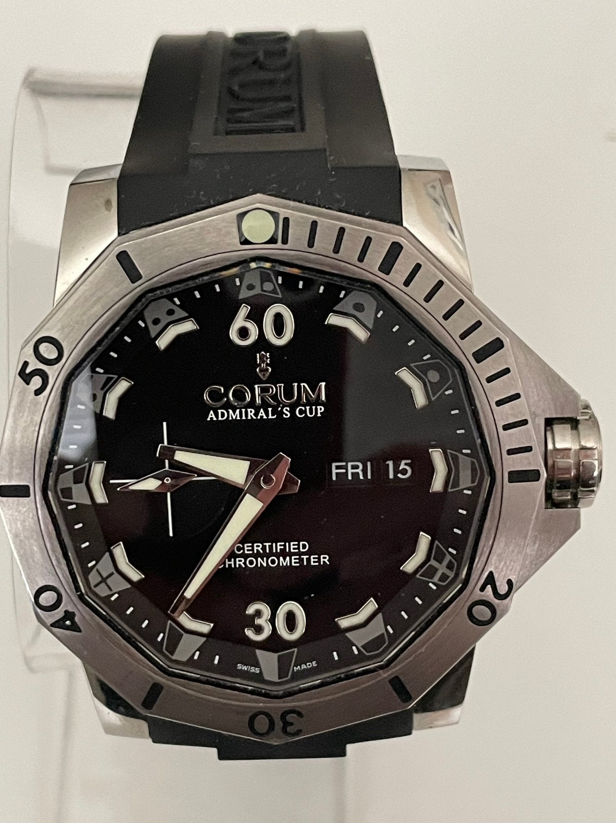 Corum Admiral's Cup Seafender 48 Dive Certified Chronometer, Overige merken, Staal, Polshorloge, Kunststof
