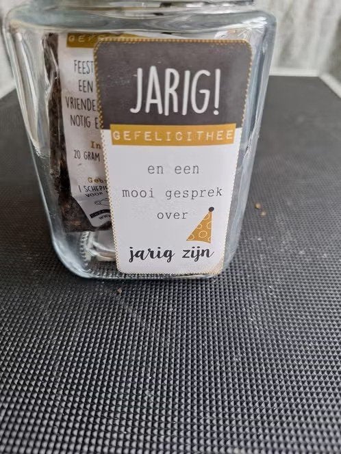 Glazen pot met thee en spel h, Onbekend, Onbekend, Ophalen of Verzenden, Zo goed als nieuw