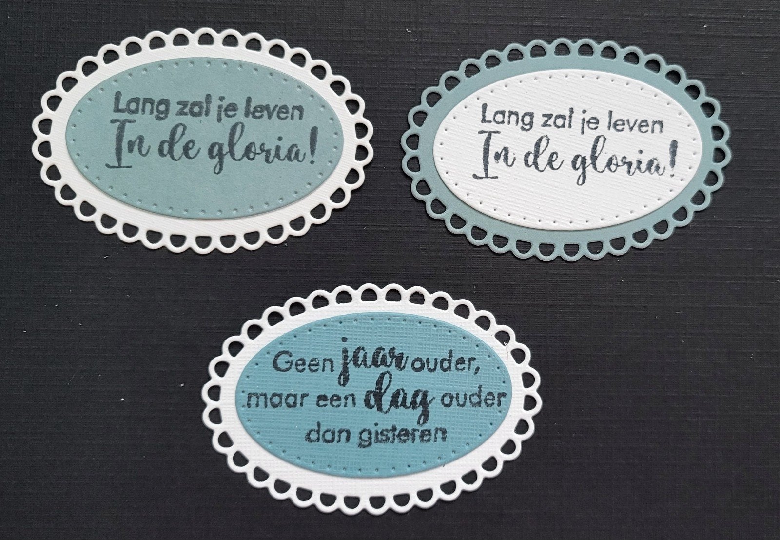Stansjes label" Lang zal je leven", Ophalen of Verzenden, Nieuw, Overige thema's, Overige typen