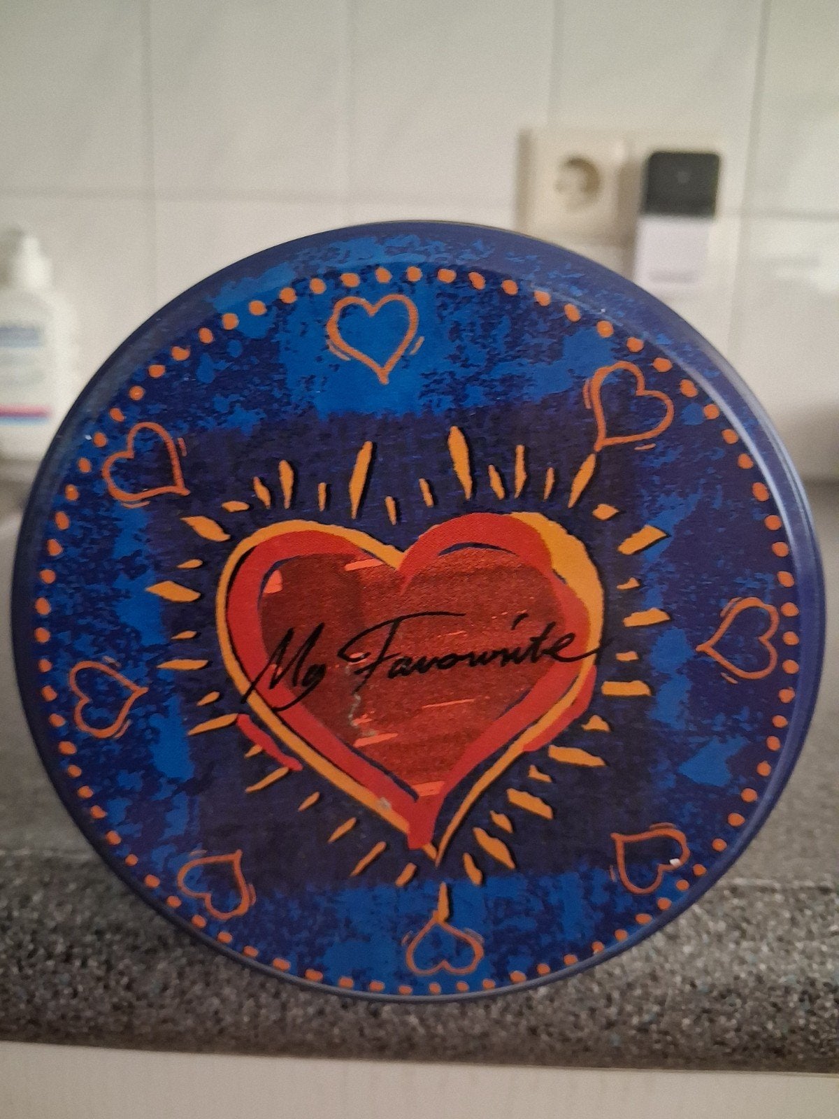 FANTASTISCH KLEURRIJK "LIEFDESBLIK" ..., Verzamelen, Blikken, Ophalen of Verzenden, Zo goed als nieuw, Overige, Overige merken