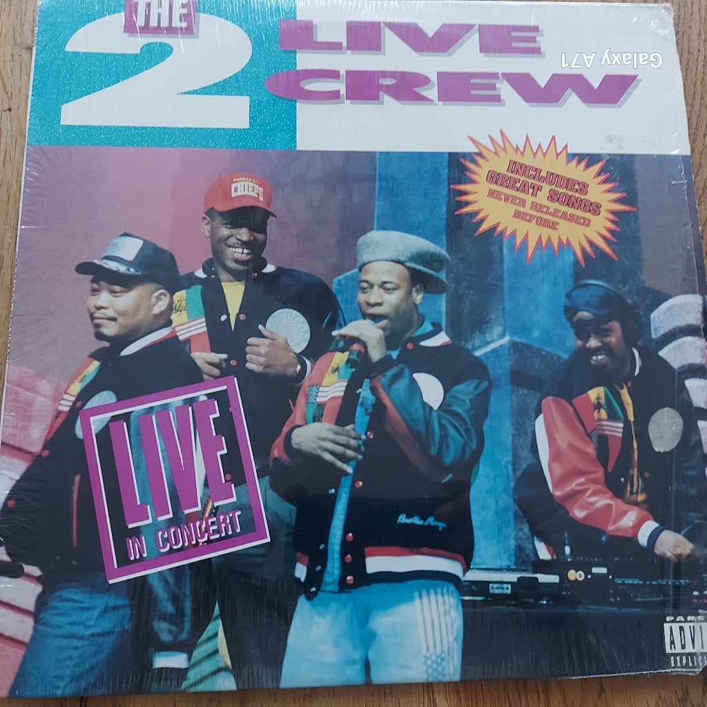Hip Hop LP The 2 Live Crew - Live In Concert (1990), Gebruikt, 1985 tot 2000, Ophalen of Verzenden, Fotohoes