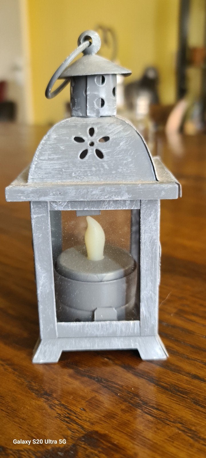 Decoratieve lantaarn met LED kaars, Gebruikt, Lantaarn, Overige merken, Ophalen of Verzenden