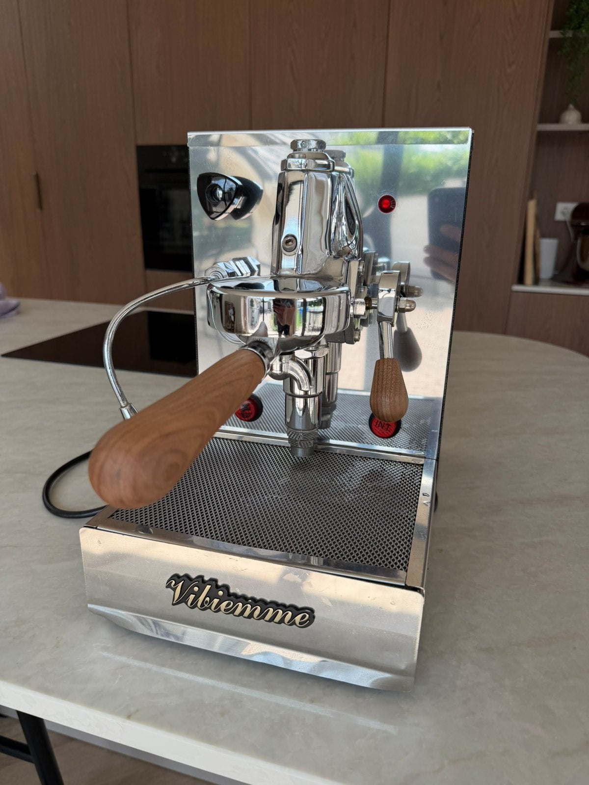 Klassieke Vibiemme Domobar: mooie staat, e61 groep, 10 kopjes of meer, Ophalen, Zo goed als nieuw, Koffiemachine