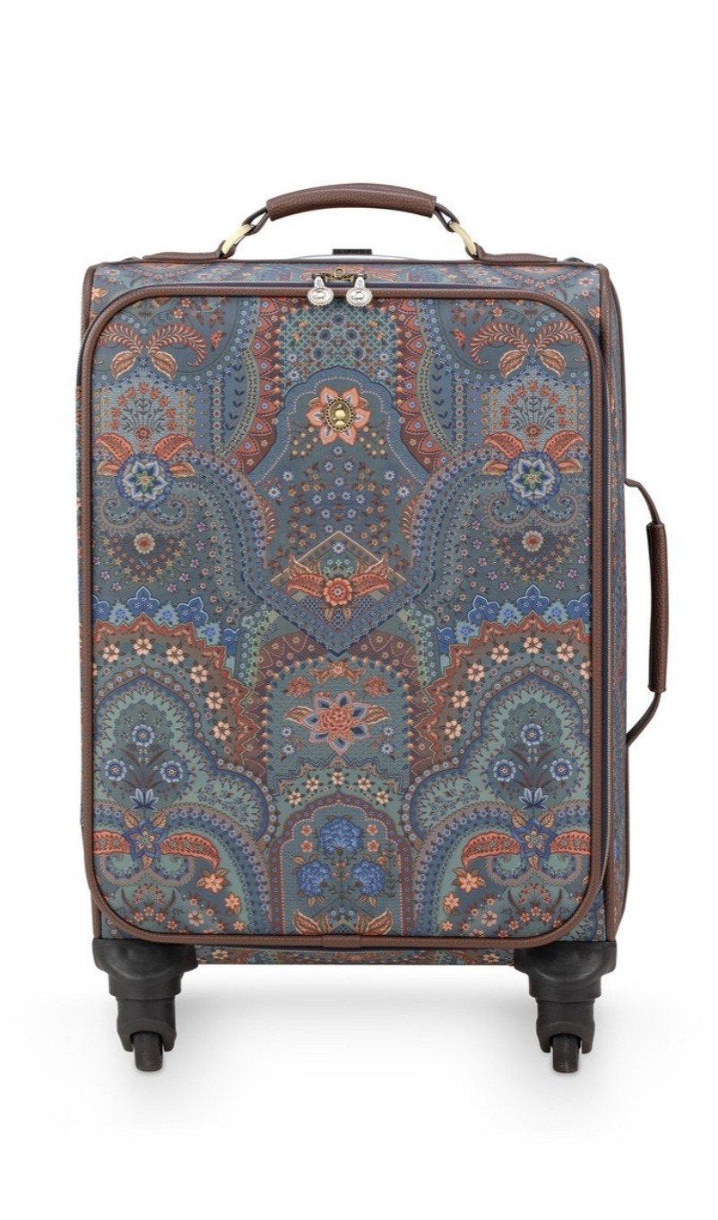 Nieuw! Tosca Trolley Jabali Blauw koffer, Wieltjes, 20 tot 30 cm, Blauw, Minder dan 40 cm