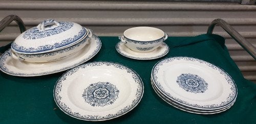servies minton moustiers, Ophalen of Verzenden, 'T Olde Gre-j, Info@toldegrej.nl, Endepoelstraat 20f Didam