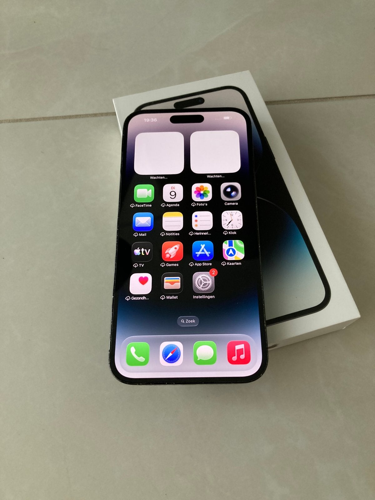 IPhone 14 Pro Max 128 space black met doos Te koop/ruil, Telecommunicatie, Mobiele telefoons | Apple iPhone, Ophalen, 128 GB, Zwart
