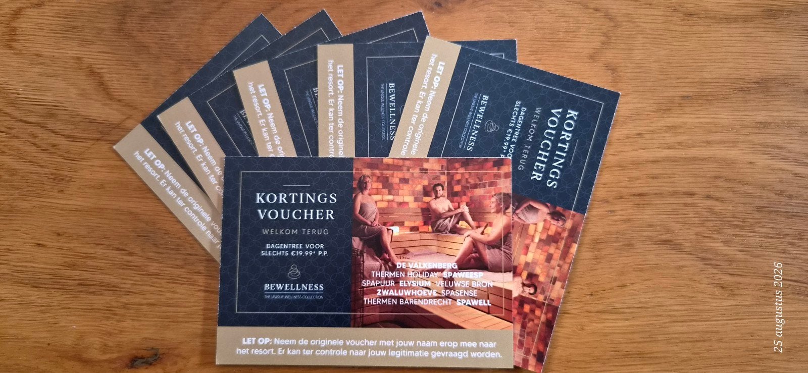 kortings voucher Bewellness 19,95 p.p, Eén persoon
