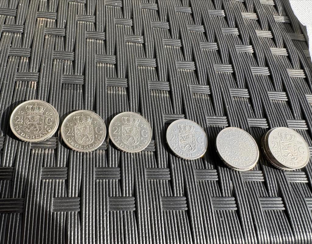 Set van 12 Ned. munten, Rijksdaalders, Koningin Juliana, Ophalen, Koningin Juliana, Overige waardes, Losse munt