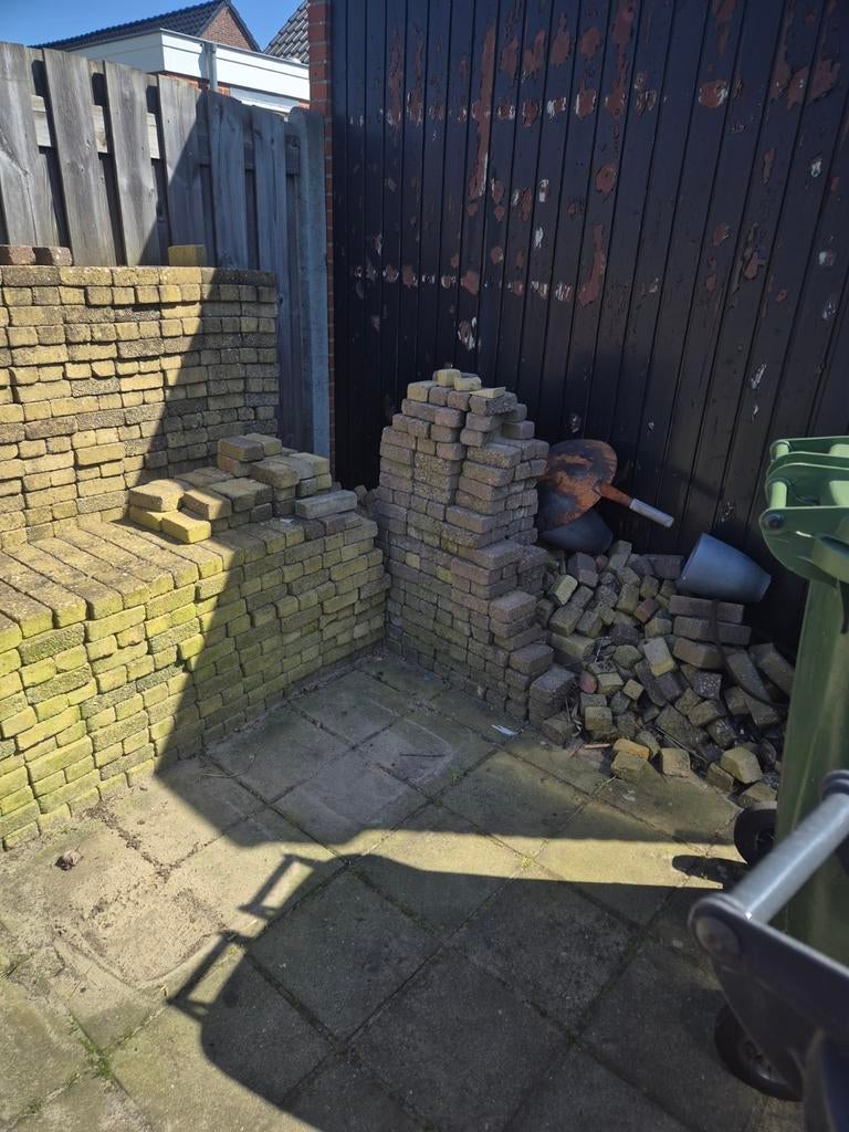 Gebruikte gele klinkers voor tuin of oprit, Tuin en Terras, Tegels en Klinkers, Ophalen