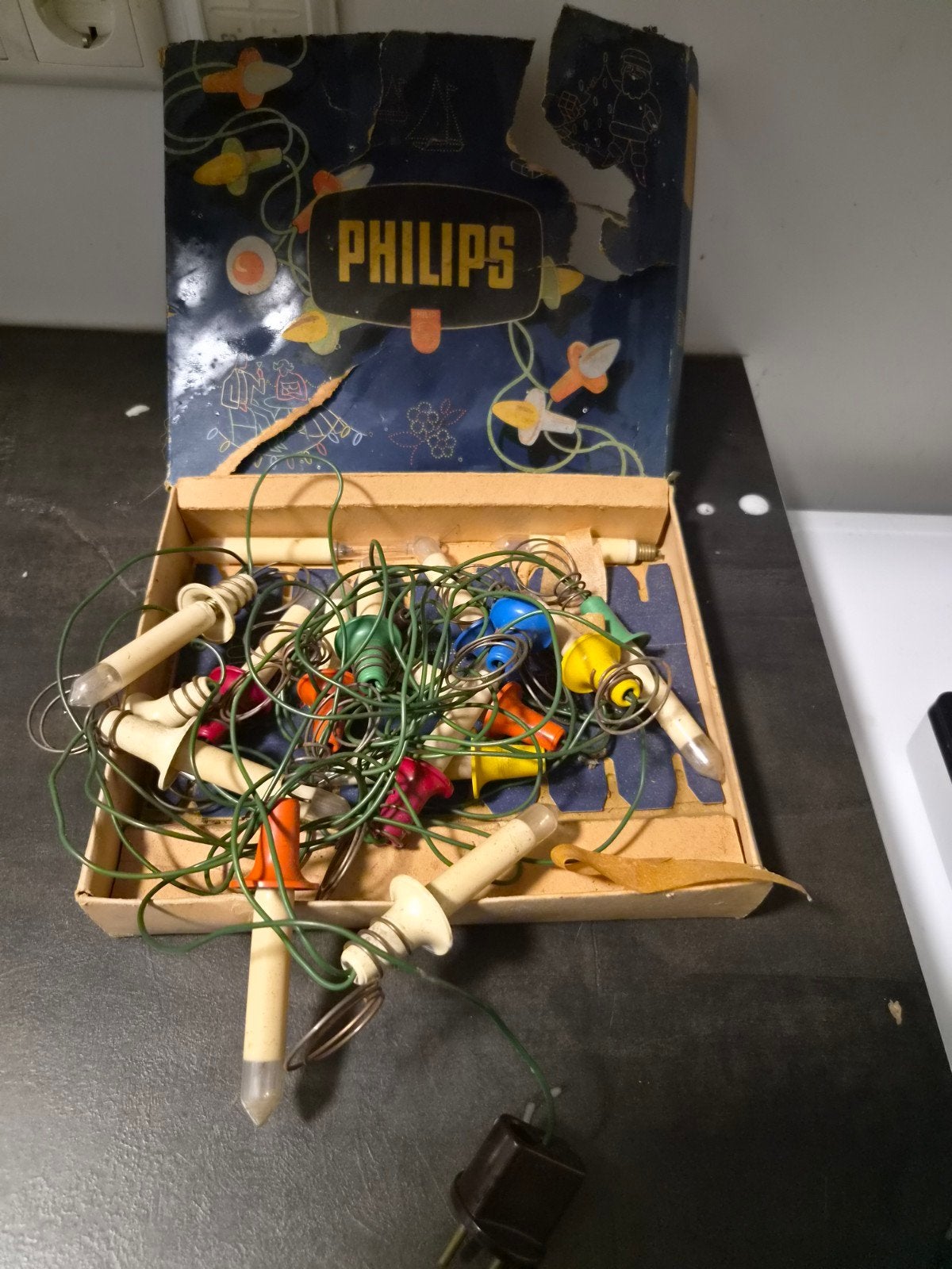 Philips Vintage kerstlampjes, Diversen, Kerst, Ophalen of Verzenden, Gebruikt