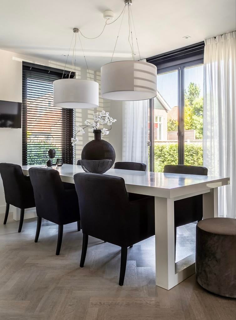 Keijser & Co Eettafel Pure - 300x100 cm - Wit eiken, Huis en Inrichting, Tafels | Eettafels, Ophalen, Gebruikt, 100 tot 150 cm