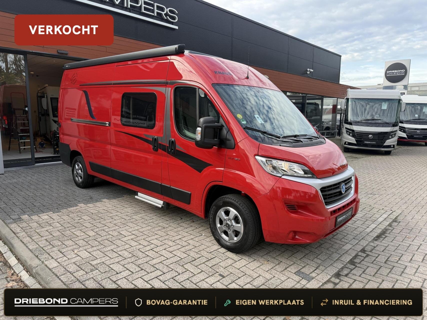 Knaus 600MQ Boxstar Street Euro6 Luchtvering Luifel Trekhaak, Caravans en Kamperen, Tot en met 2, 6 tot 7 meter, Bedrijf, Elektrische ramen