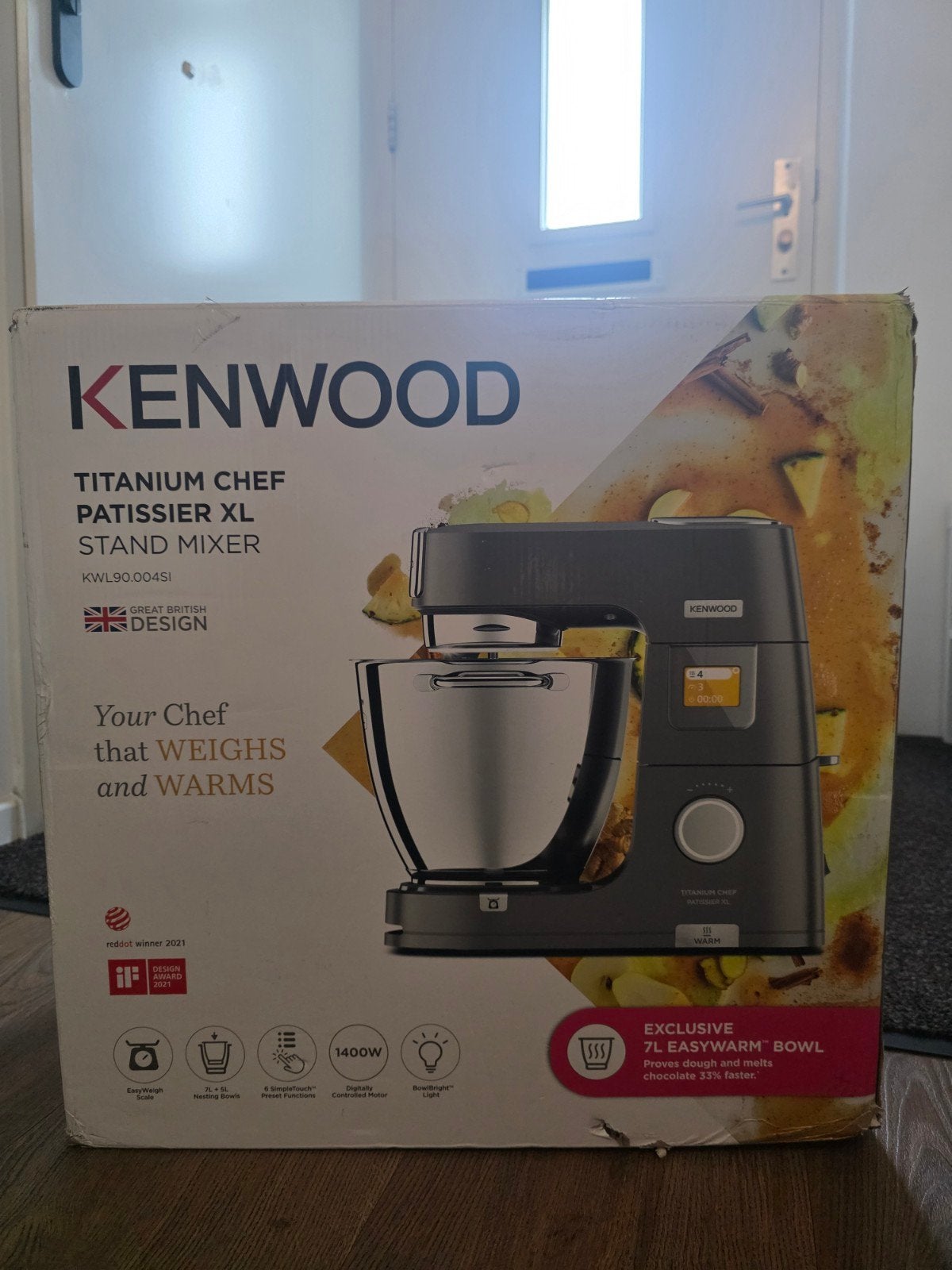 Kenwood Titanium Chef Patissier XL KW90.004SI Keukenmachine, Witgoed en Apparatuur, Keukenmixers, 4 liter of meer, Ophalen, Nieuw