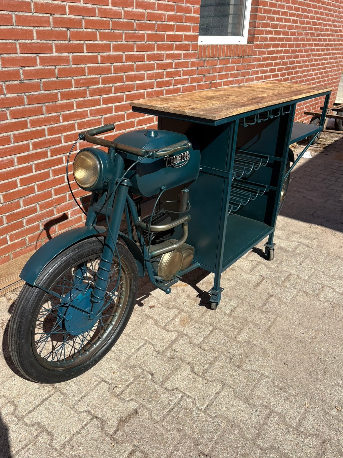 Unieke Motor Bar / Wijnkast / Bartafel – €500,-!, Ophalen, Nieuw