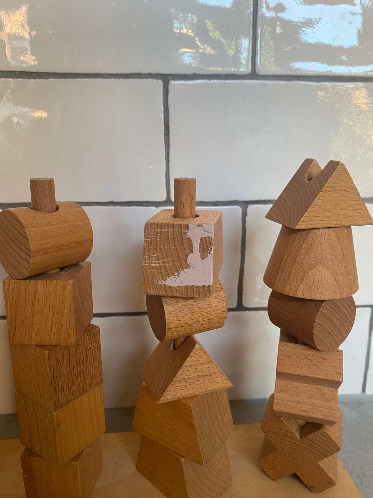 Wooden Story Stapelblokken - Houten Speelgoed, Ophalen, Gebruikt, Overige typen