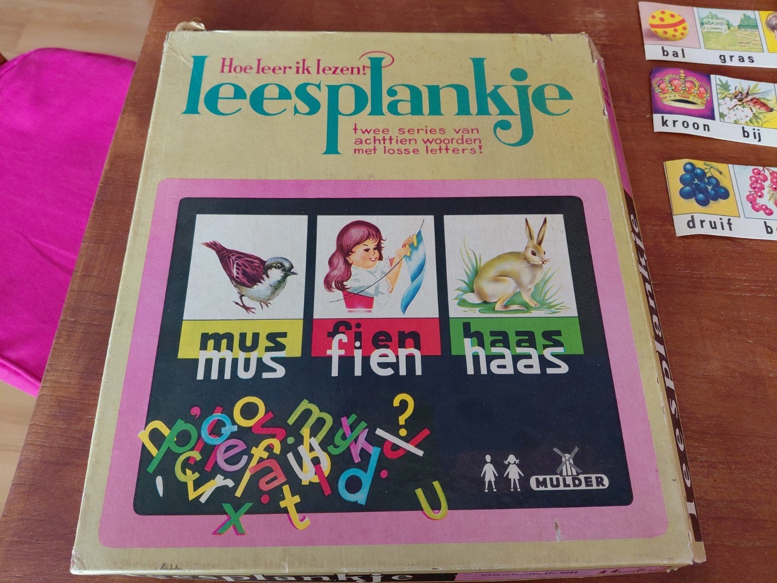 Vintage Mulder Leesplankje - Hoe leer ik lezen?, Ophalen of Verzenden, Gebruikt, Taal en Lezen