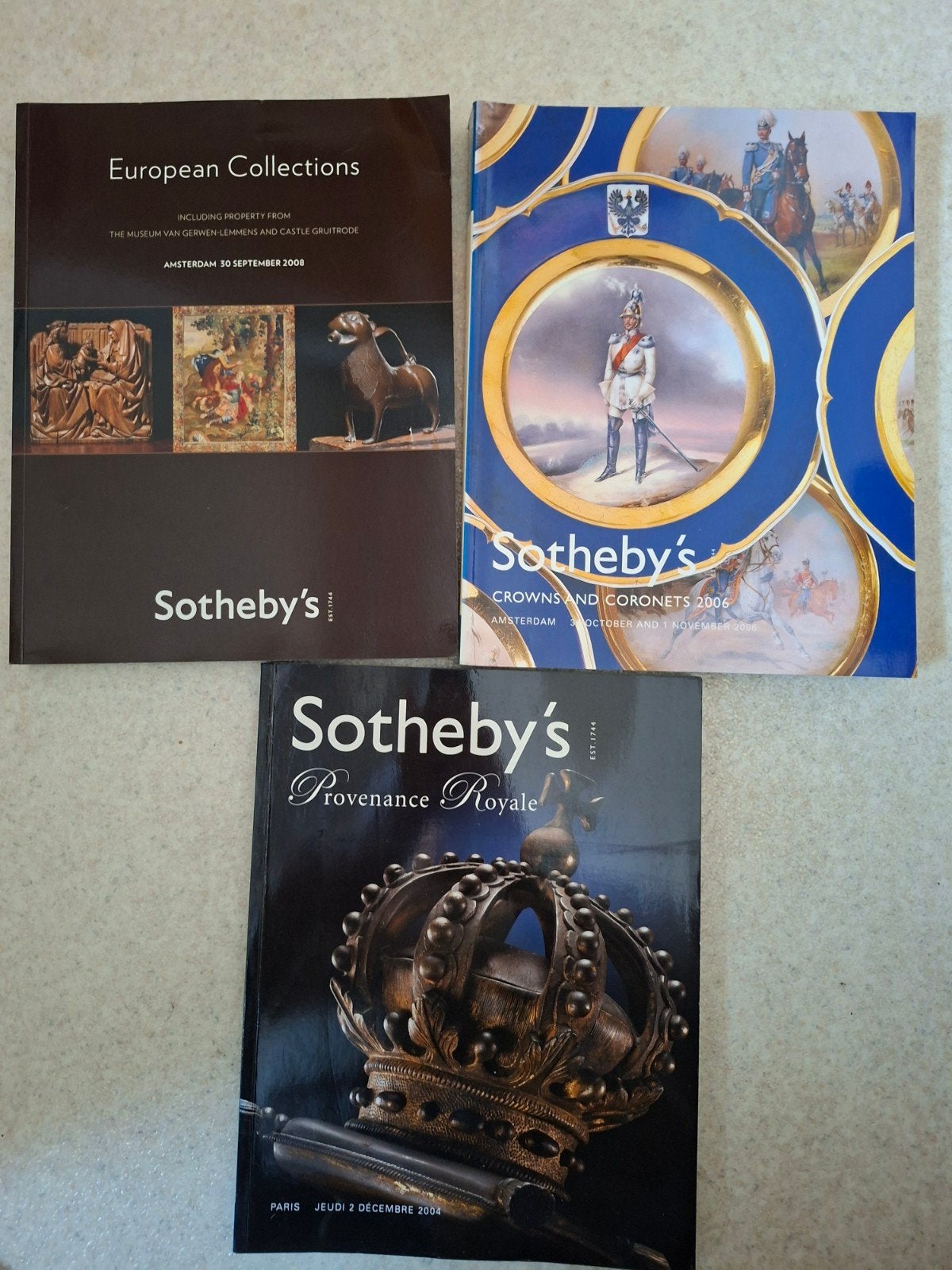 Sotheby's Veilingcatalogi: European, Crowns, Provenance, Boeken, Ophalen, Gelezen, Sotheby's, Catalogus