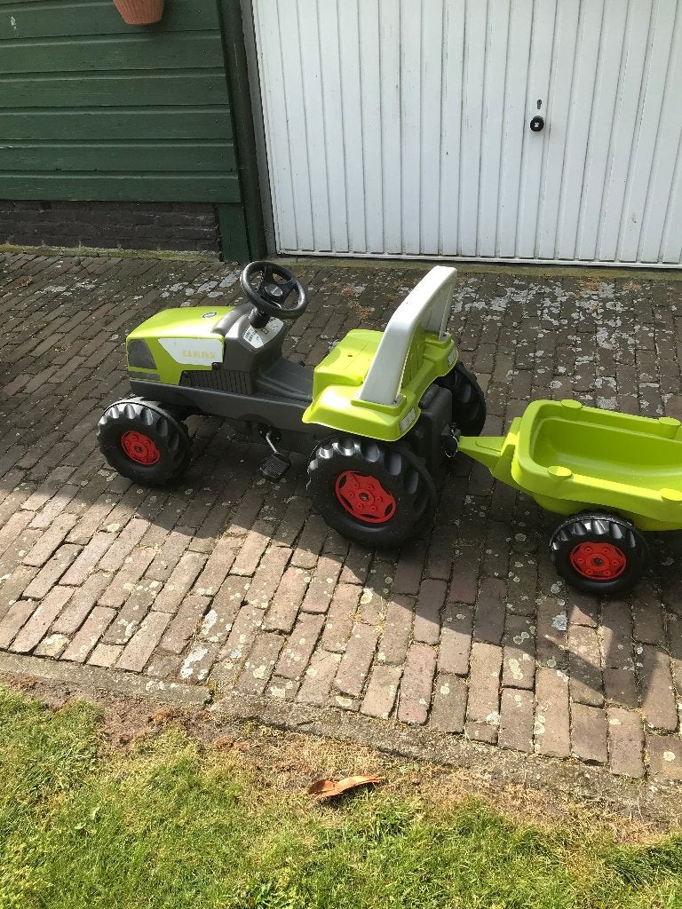 Claas traptractor met aanhanger - Zo goed als nieuw, Kinderen en Baby's, Ophalen, Gebruikt, Trapvoertuig