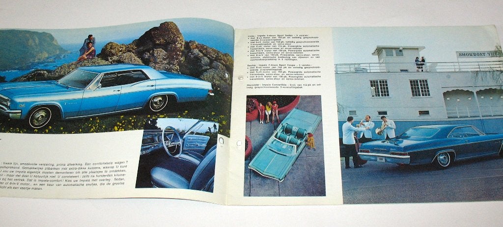 Autofolder GM Chevrolet '66 Caprice Impala Bel Air Biscayne, Chevrolet, Chevrolet, Ophalen of Verzenden, Zo goed als nieuw