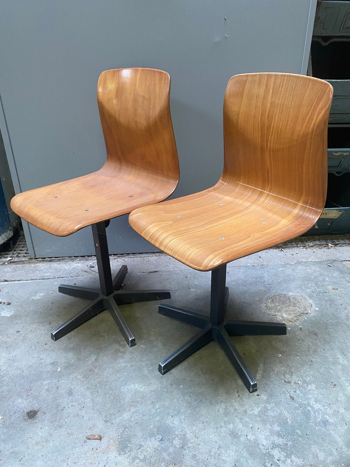 Vintage Woodmark bureaustoeltjes (2 stuks), Ophalen